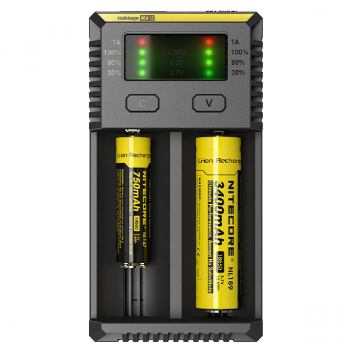 Зарядное устройство для аккумуляторов Nitecore New i2 18650/16340 (2x батареи)
